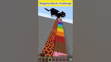 Minecraft Magma block test 😲 #shorts #minecraft #trending #youtubeshorts #edit #gaming #ytshorts