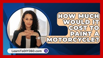 How Much Would It Cost To Paint A Motorcycle? - LearnToDIY360.com