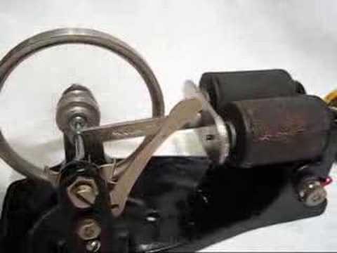 1910 flywheel motor works from a D cell gone  YouTube