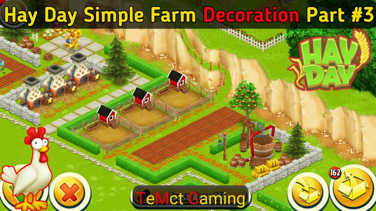 Hay Day Simple Farm Decoration Part 3 Hay Day Farm Designing Hay