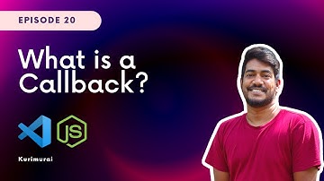 What is a Callback in JS? | JavaScript Tamil Tutorial - Part 20