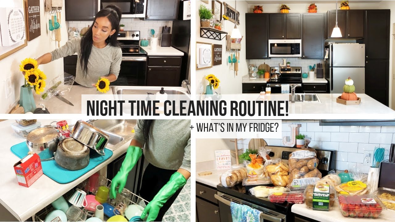 NIGHT TIME KITCHEN CLEANING ROUTINE // CLEAN WITH ME // SAHM YouTube