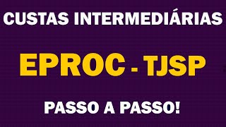 Custas Judiciais Intermediárias Eproc Tjsp Eproc Tjsp Po A Po