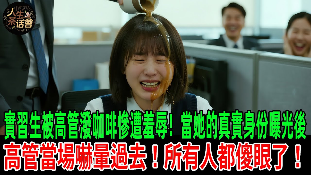 實習生被高管潑咖啡慘遭羞辱！當她的真實身份曝光後，高管當場嚇暈過去！所有人都傻眼了！【人生茶話會】#情感故事 #老年生活 #人生感悟 #情感共鸣 #感人壹幕 #故事分享 #故事