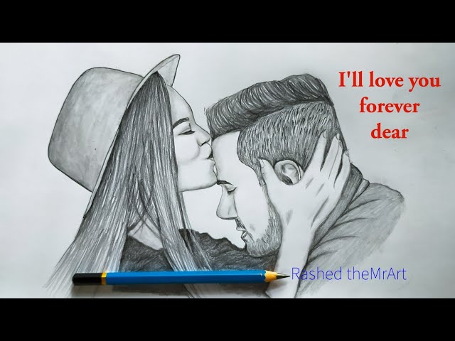 Pencil Drawing Images Of Love Couple Love Couple, Boy, Draw, Drawing,