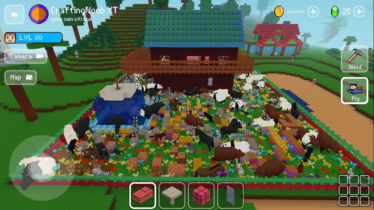 Farm House - Block Craft 3d: Building Game - YouTube