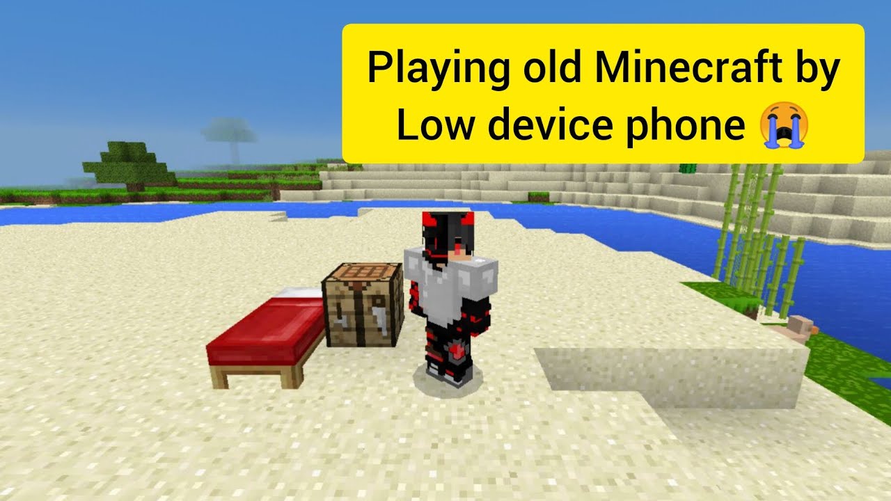 I play old Minecraft by my low device phone 😭 #minecraft # ...