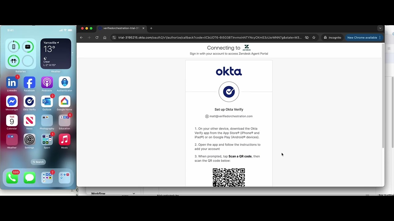 Demo: Okta with VO JIT user onboarding and MFA setup