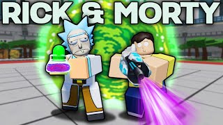 RICK \& MORTY Destroy TOXIC TEAMERS in Heroes Battlegrounds (ROBLOX)