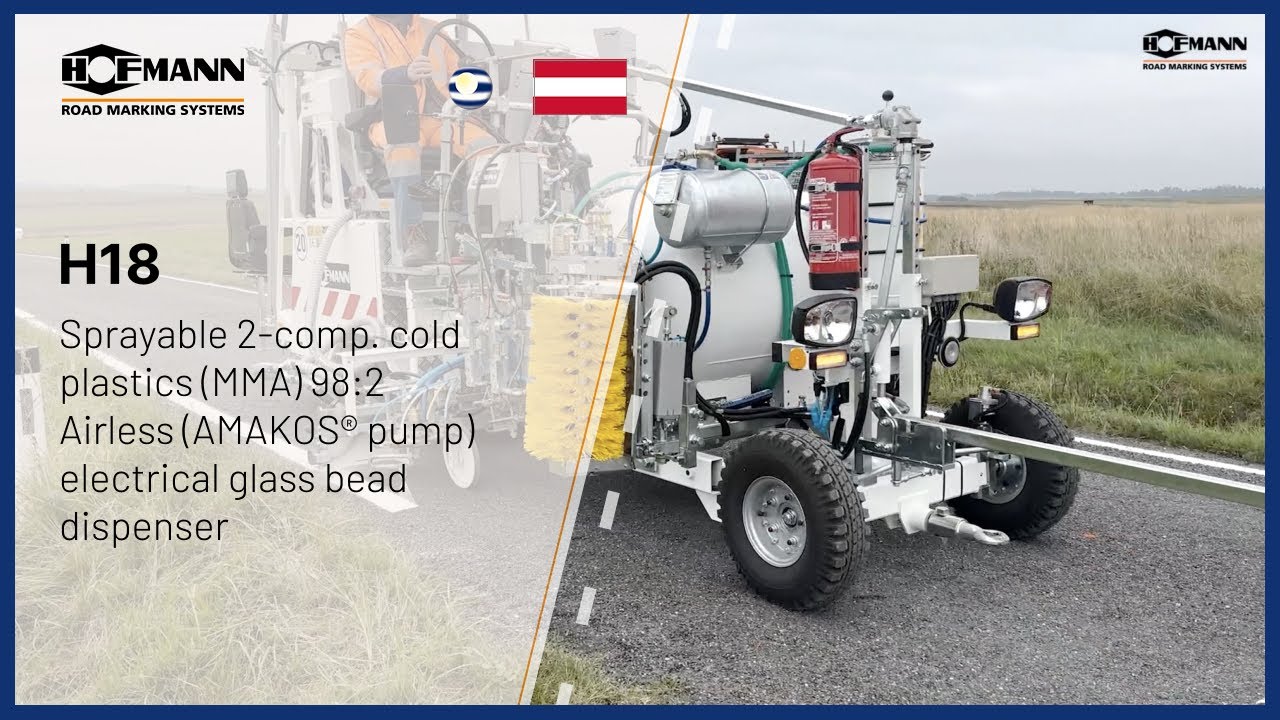 HOFMANN Roadmarking Machine - H18 Sprayable 2-comp. cold plastic