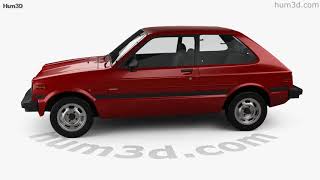 Toyota Starlet 1982 3D Model By 3Dmodels