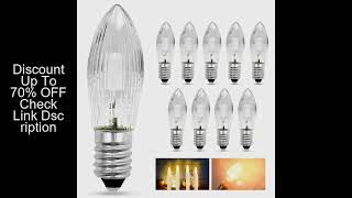 110Pcs E10 Led Bulbs Light Replacement Lamp Bulb For Light Chains 10V-55V Ac Bathroom Kitchen Home