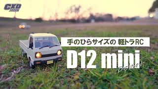 【CXD JAPAN】手のひらサイズの軽トラRC D12mini Debut‼