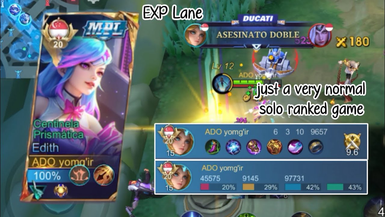 MLBB Edith Solo Ranked 15 Jan 2026