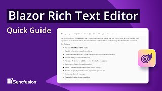 Blazor Rich Text Editor: The Ultimate Feature Walkthrough