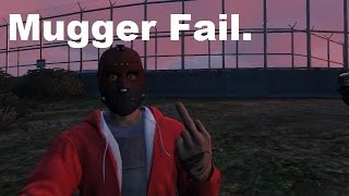 GTA Online Sneaky Mugger fail.