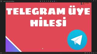 Telegram Üye Botu Hi̇lesi̇ Artirma L Telegram Üye Satin Al Güncel