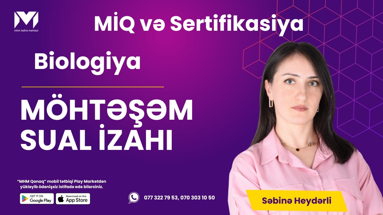 Səbinə müəllim | #biologiya #miq  #sertifikasiya #test | 05.03.2026