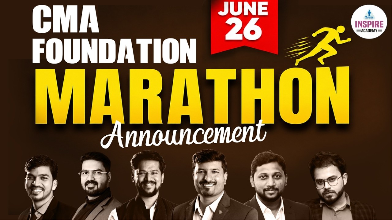 Biggest Announcement For CMA Foundation June 26 Exam | Super 200 Batch ...