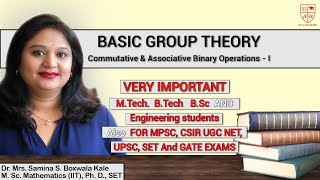 Commutative and Associative Binary Operations - Chapter 1 - Lecture 3