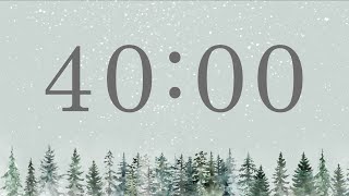 40 Minute Winter Forest Timer (Piano Tones at End)