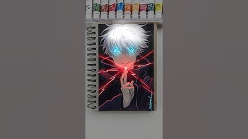 Gojo Satoru Domain Expansion drawing. #shorts