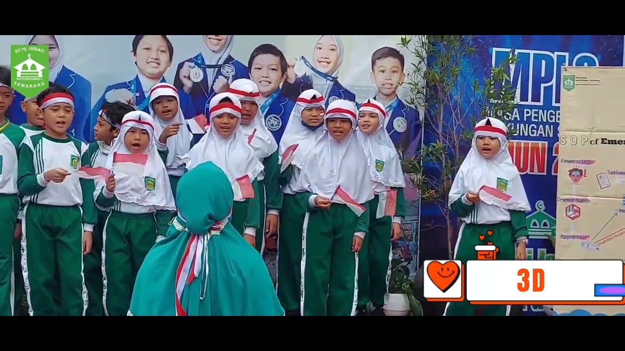 SEMARAK HUT RI ke 77 | Lomba Yel Yel SD Hj Isriati Baiturrahman 1 Semarang