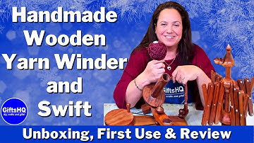 Yarn Winder & Umbrella Swift Handmade Wooden Set Unboxing & Review - Yarn Lovers