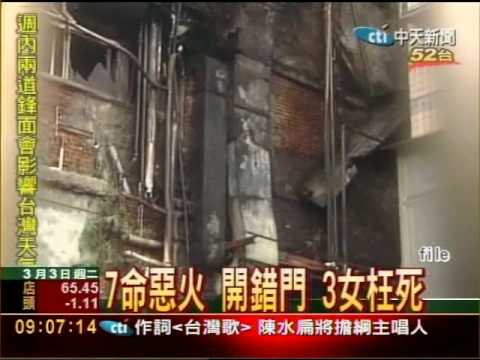 7命惡火 開錯門 3女枉死