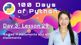 Nested if statements and elif statements