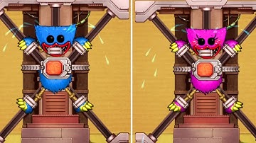 Huggy Wuggy vs Kissy Missy vs Mecha-Rack | Kick the Buddy Mod Poppy Playtime 2 Android Gameplay