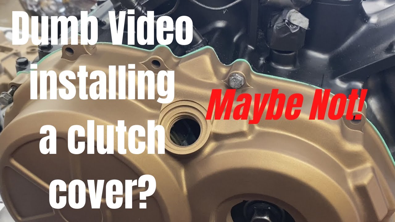 A dumb clutch cover installation video? Maybe, maybe not! Tips, tricks, etc. Honda VFR750