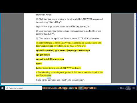 Set up bVPN L2TP VPN on Linux