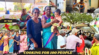 100 பேருக்கு சமைக்க போறோம்😍🔥 |Cooking For 100 People!🤔My Huge Cooking Day Vlog| TRIP WITH MY TEAM