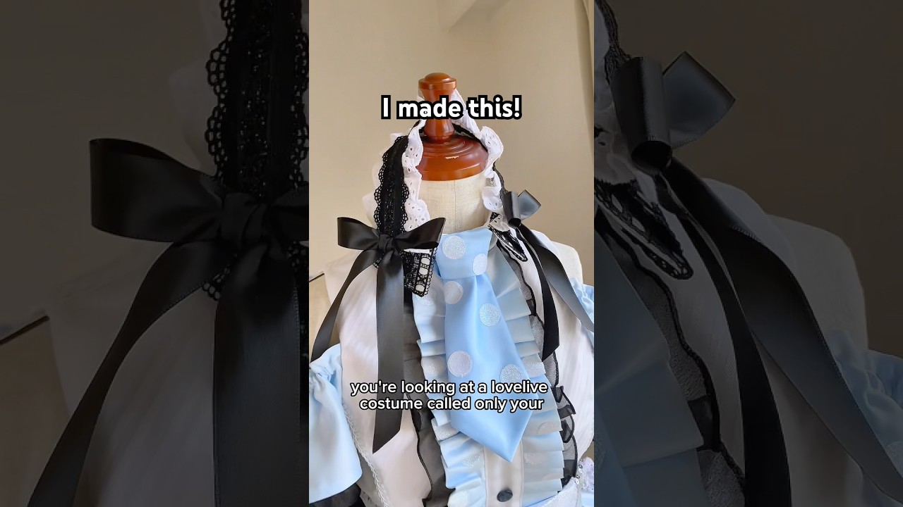 This set is colourful & fun with dots - each dot is handsewed to the costume!!🪡 #LoveLive #cosplay