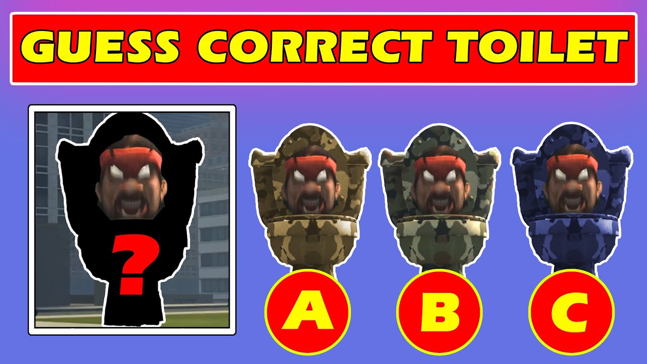 Guess Correct Toilet Scibidi Toilet quiz 9 YouTube