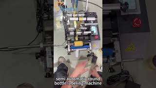 Semi-automatic desktop labeling machine, easy operate labeling for dried fruit and grain containers