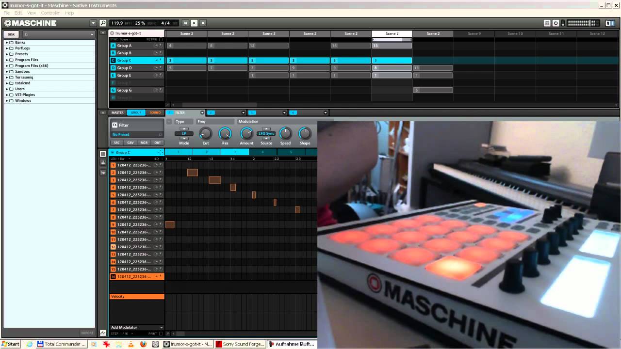 Video Response to "The Piano Shack - Rumour Has It - Adele cover" w/ NI Maschine