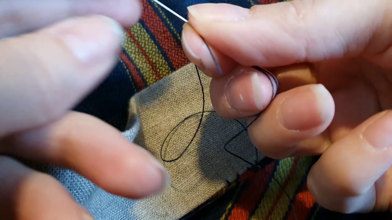 Katso kun ompelen tunnin päärmepistoja