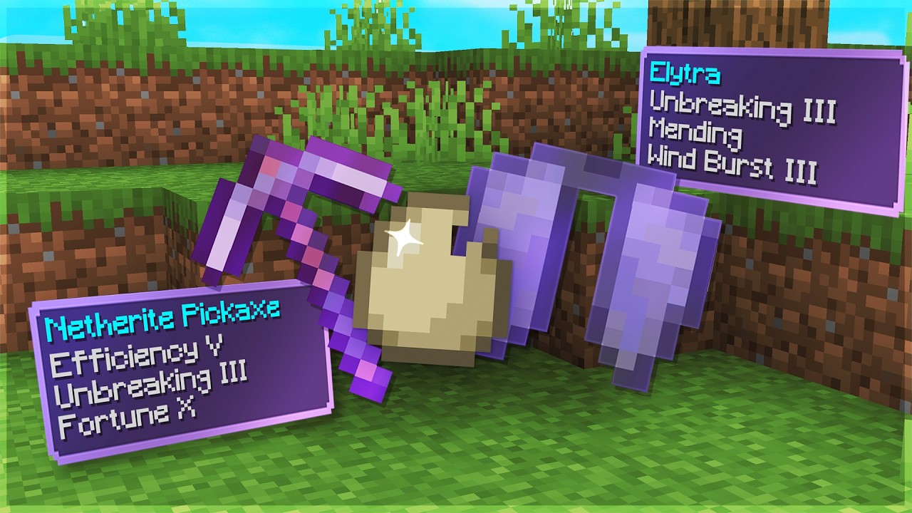 Minecraft, but Eggs Drop OP Loot