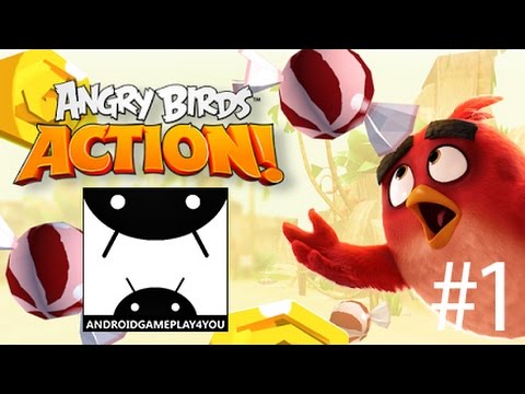 Angry Birds Action! Android GamePlay #1 (By Rovio Entertainment Ltd.) [Game For Kids]