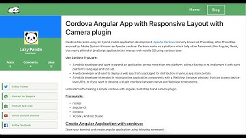 Convert SPA into Cordova based Mobile Application - with Camera plugin Integration