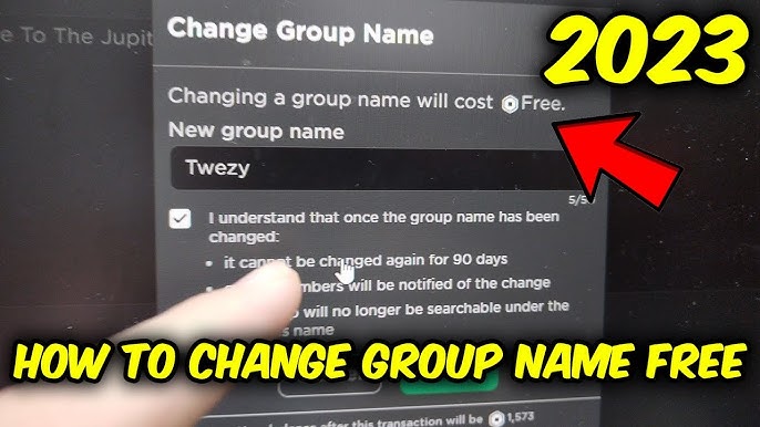 Can you change the name of a Roblox group? Steps and requirements