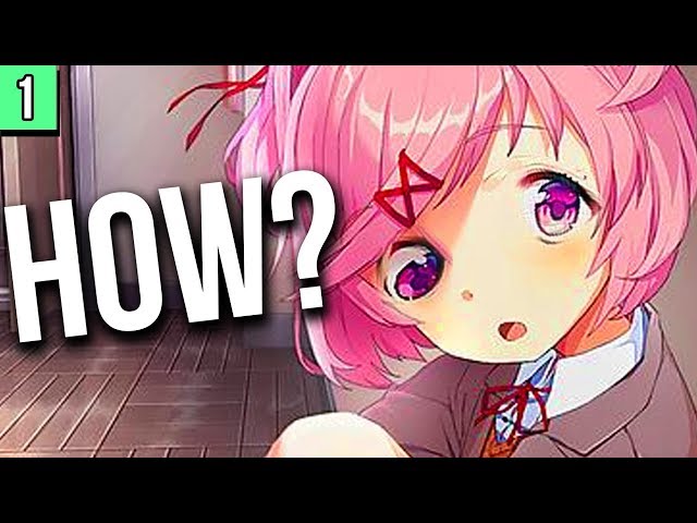 THIS game is scary?????????????????????how??????????? - Doki Doki Literature Club - Part 1 class=