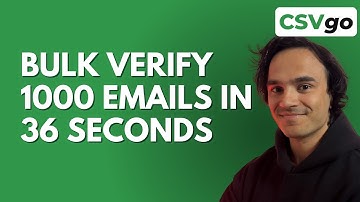 How to Bulk Verify 1000 Emails In 36 Seconds
