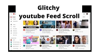 Youtube Scroll bar bug #youtube #glitch