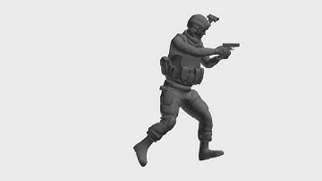 Locomotion Pistol Run Fwd Loop (Animation 3ds Max)