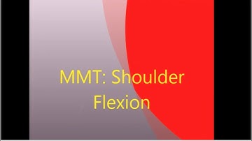 MMT Shoulder Flexion Alternate Position