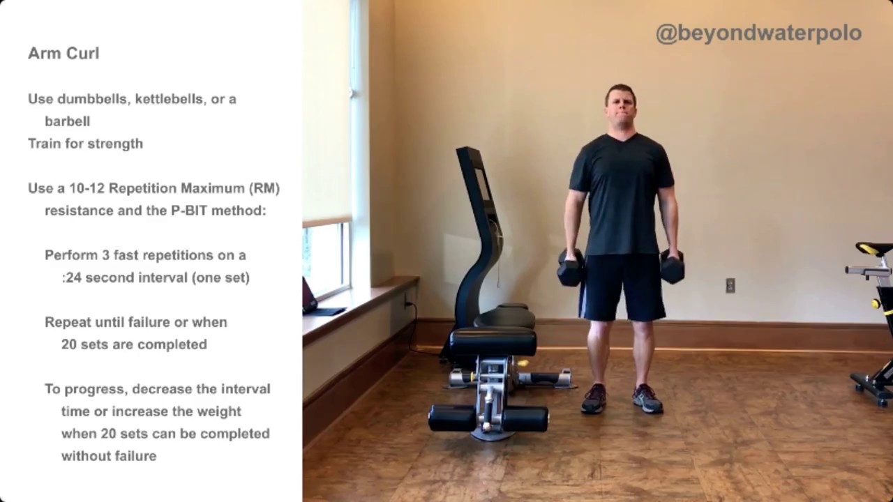 Water Polo Conditioning Arm Curl YouTube