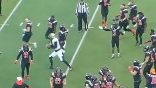 Ball State bench RUNS ONTO FIELD DURING THE GAME in WILD ending vs. Western Michigan
